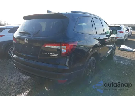 2022 Honda Pilot Awd Black Edition из США, поврежденный, VIN 5FNYF6H75NB068907